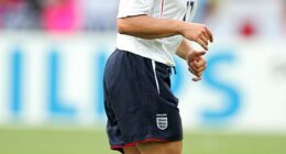 Joe Cole, pictured playing for England at the 2006 World Cup in Germany, ended up in Page 3 girl Keeley Hazell's bed in the run up to the tournament