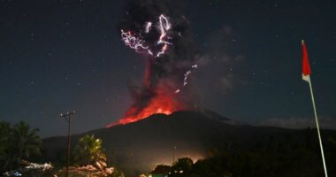 Indonesia's Mount Lewotobi Laki Laki erupts again, spewing giant ash plumes miles away