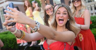 From strict dress codes to social interactions, FEMAIL has rounded up the long list of requirements that Bama Rush pledges must follow. Some of this year's recruits are seen