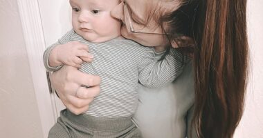 Rebekka Card with her baby son, Hayden. ‘His passing has left a huge void in my heart,’ she said