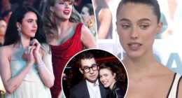Jack Antonoff’s wife, Margaret Qualley, awkwardly asked about Taylor Swift’s new album