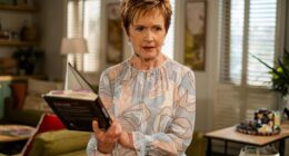Neighbours star Jackie Woodburne has debuted a shock new look, just one month after the long-running Australian soap opera ended production