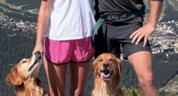 James MIddleton (pictured, right) revealed that he and his wife Alizée Thevenet (pictured, left) enjoy running together in a recent post on Instagram