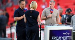 Jamie Carragher has mocked fellow pundit Gary Neville over his criticism of Nottingham Forest owner Evangelos Marinakis