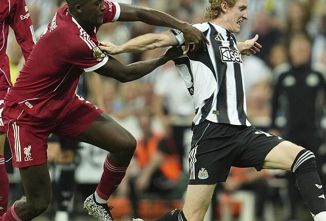Ibrahima Konate has been 'all over the place' this season, according to Jamie Carragher