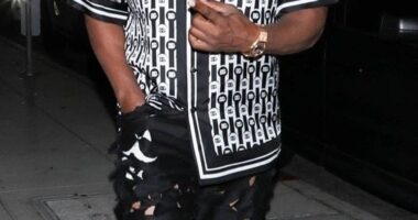 Jamie Foxx, 57, was seen enjoying a rare night out with his on-and-off girlfriend Alyce Huckstepp as well as his teenage daughter Anelise in Los Angeles on Saturday