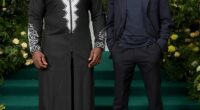 Jermaine Jenas made a rare public appearance following his axe by BBC bosses last year as he attended the glitzy GRM gala with boxer Derek Chisora on Tuesday