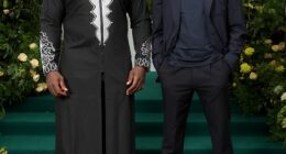 Jermaine Jenas made a rare public appearance following his axe by BBC bosses last year as he attended the glitzy GRM gala with boxer Derek Chisora on Tuesday