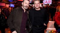 Jimmy Kimmel feared he was going to be charged with 'murder' after his famous frenemy Matt Damon once choked on a pork rib while eating at his house (they are pictured in 2023)