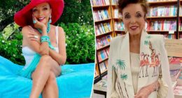 Joan Collins, 92, defies age in chic white swimsuit on vacation