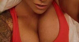 Jodie Marsh sent temperatures soaring as she slipped into a racy Playboy swimsuit for a sultry Instagram shoot on Friday