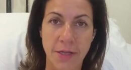 Julia Bradbury shares unseen video just hours after undergoing mastectomy for breast cancer