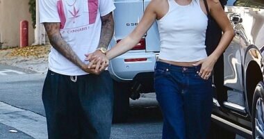 Justin Bieber, 31, and wife Hailey, 28, looked stronger than ever as they held hands during an outing in Los Angeles on Tuesday