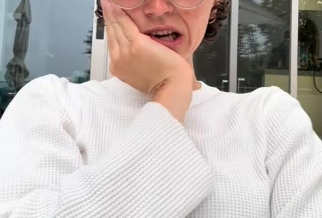 Ella Emhoff (pictured), the 26-year-old stepdaughter of former Vice President Kamala Harris, sparked controversy by sharing her struggles with 'climate anxiety' to TikTok - just days after being spotted leaving a craft store with plastic bags in hand
