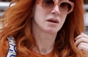 Kathy Griffin, 64, showed off her taut new visage on Tuesday, after revealing she recently underwent a third face lift