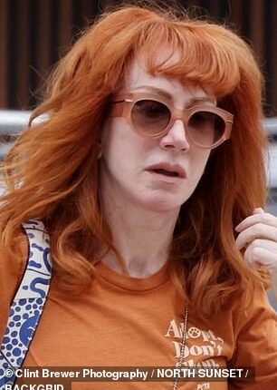 Kathy Griffin, 64, showed off her taut new visage on Tuesday, after revealing she recently underwent a third face lift