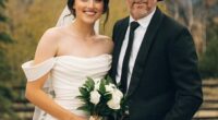 Savannah Blackstock, 23, shared a moving tribute to her late father Brandon Blackstock on Tuesday following his death on August 7 at 48 after a battle with melanoma. She was pictured with her father on her wedding day in one of her photos