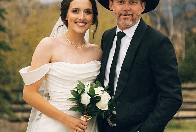 Savannah Blackstock, 23, shared a moving tribute to her late father Brandon Blackstock on Tuesday following his death on August 7 at 48 after a battle with melanoma. She was pictured with her father on her wedding day in one of her photos