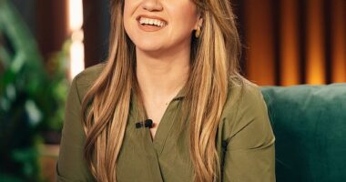 The fate of Kelly Clarkson's eponymous talk show has been revealed amid her ex-husband Brandon Blackstock's death; pictured in February