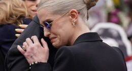 Kelly Osbourne has broken her silence following her father Ozzy's funeral, as she shared a bold floral tribute to social media