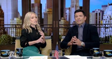 The couple, both 54, have been appearing on pre-taped segments for LIVE with Kelly and Mark morning show - with one resulting in a very lively on-air debate