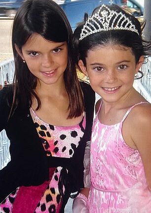 Kendall Jenner, 29, shared a rare childhood photo as she posed with younger sister Kylie, 27, in a post uploaded to her Instagram stories on Friday
