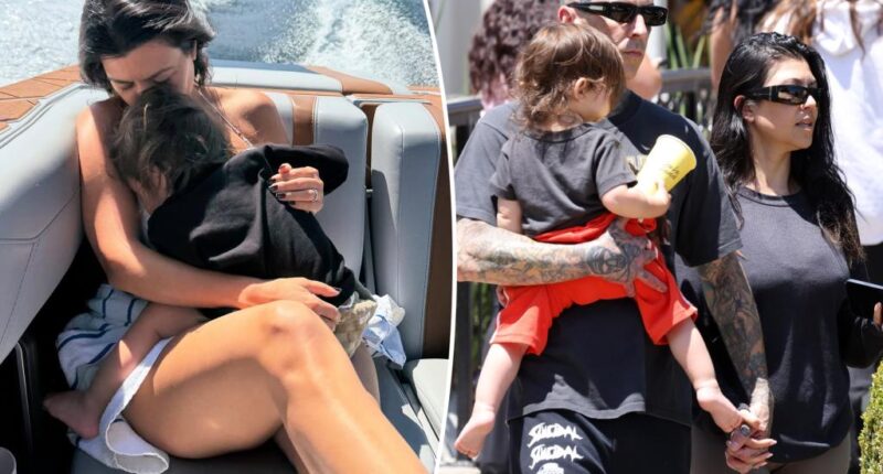 Kourtney Kardashian slammed for having son Rocky, 1, on boat without life vest