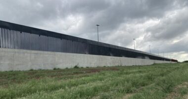 Kristi Noem Paints Border Wall a Very Special Color—at the Request of President Trump – RedState