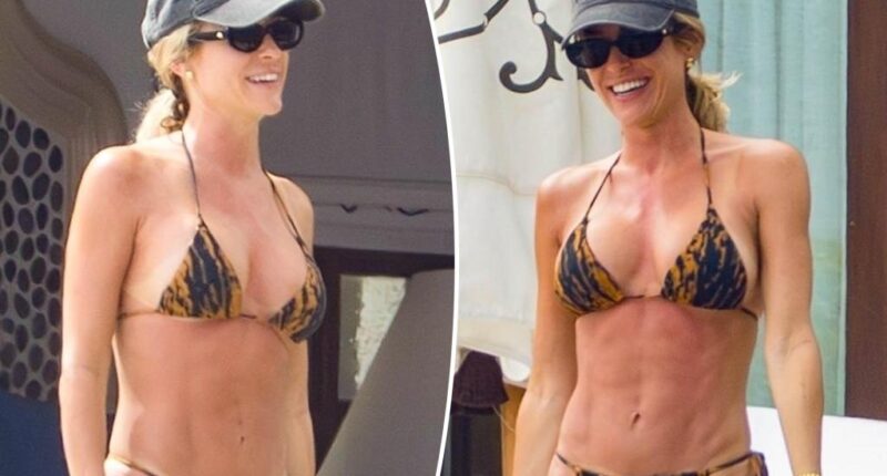 Kristin Cavallari flaunts new, bigger breast implants in tiger-print bikini while vacationing in Mexico