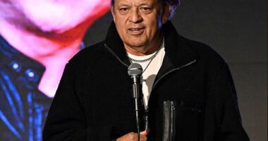 The comedian and actor Paul Rodriguez, 70, has been at a restaurant in Burbank, California, after officers allegedly found drugs in his car, police told NBC4 Los Angeles on Wednesday; pictured January 23 in LA
