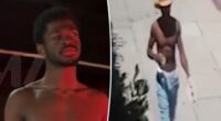 Lil Nas X stripped down completely before arrest, video shows