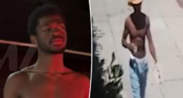 Lil Nas X stripped down completely before arrest, video shows