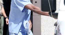 Lil Nas X was seen making his way out of a Los Angeles-area courthouse on Monday as he made his $75,000 bail