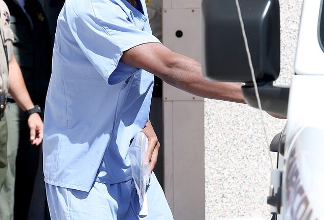 Lil Nas X was seen making his way out of a Los Angeles-area courthouse on Monday as he made his $75,000 bail
