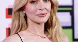 Lindsay Lohan showed off her incredible complexion as she stepped out in Sydney on Tuesday at the Australian premiere of her new movie Freakier Friday
