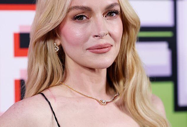 Lindsay Lohan showed off her incredible complexion as she stepped out in Sydney on Tuesday at the Australian premiere of her new movie Freakier Friday
