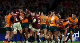 The Lions third Test against Australia was delayed for at least 30 minutes due to lightning
