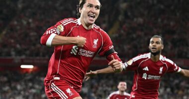 Federico Chiesa stepped up when it mattered at Anfield on Friday evening to score his first Premier League goal