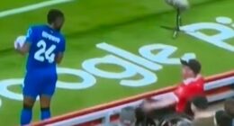 Bournemouth player Antoine Semenyo reported being racially abused while he was waiting to take a throw in during the match