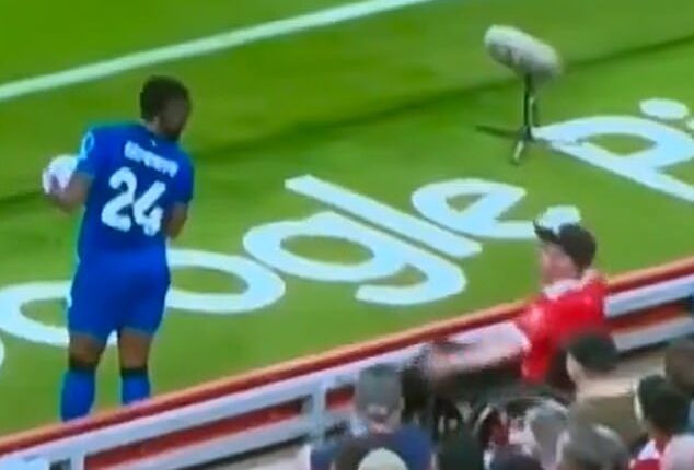 Bournemouth player Antoine Semenyo reported being racially abused while he was waiting to take a throw in during the match