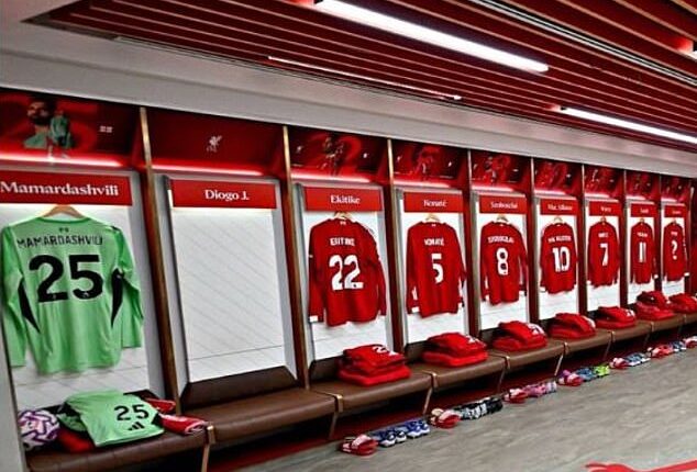 Diogo Jota still has a seat with his name above it in the Liverpool dressing room at Anfield