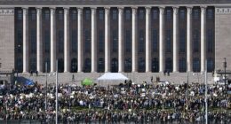 A Finnish MP has reportedly taken their own life in the country's parliament building (File image of the Parliament Building)