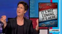 Rachel Maddow, pictured, whose network MSNBC will soon be renamed MS NOW