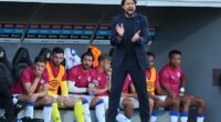 Russell Martin tries to encourage his players during 2-1 defeat to Viktoria Plzen