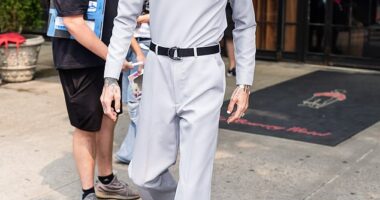 Machine Gun Kelly (seen in New York on Wednesday)  has fans worried after opening up about his diet which lacks what many would consider as proper sustenance