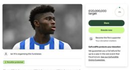 A Manchester United fan has set up a GoFundMe page to try and raise money for the club to sign Carlos Baleba