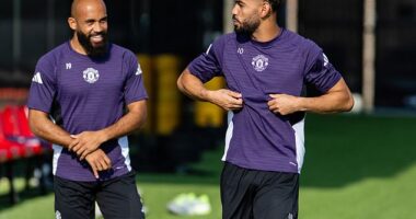 Manchester United have significantly strengthened their attack this so far summer by signing Bryan Mbeumo (left) from Brentford and Matheus Cunha (right) from Wolves