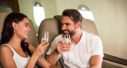 A man revealed on Reddit that he thought he had a romantic connection with someone sitting next to him on a plane... but then discovered her husband was also on board (stock image)