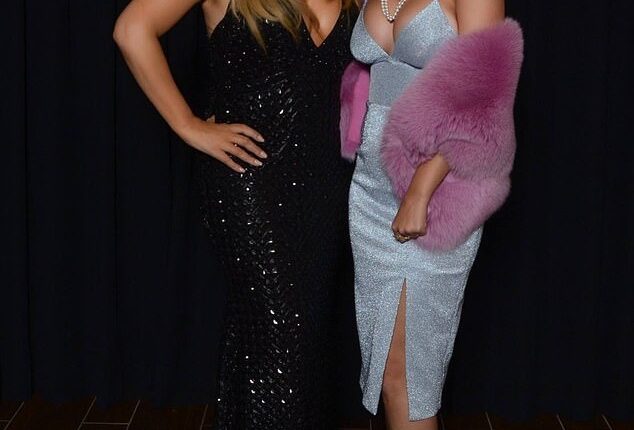 Mariah Carey has been accused of 'shading' Katy Perry (seen together in 2015) after she was asked about the singer's controversial Blue Origin space trip and said she had never heard of it