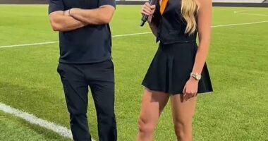 Shakhtar Donetsk head coach Arda Turan appeared to be straining every bone in his body to avoid eye contact with the club's glamorous reporter